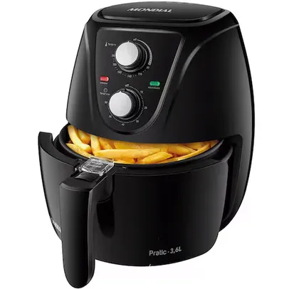 Fritadeira Elétrica Sem Óleo Air Fryer Mondial AF-36-FB 3,6L - Preta