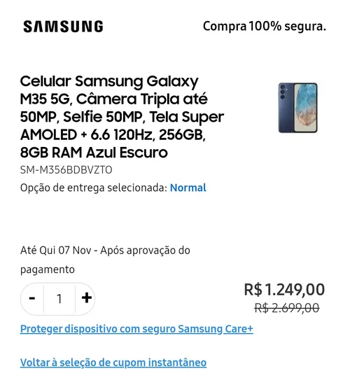 Imagem na descrição da promoção