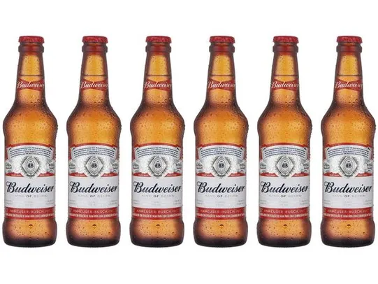 (Leve 5 Pague 4)Cerveja Budweiser Pack American Standard Lager