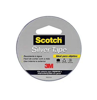 Fita 3M Scotch Silver Tape - 45 mm x 5 m, Multicor