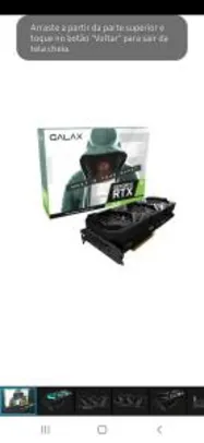 Placa de Vídeo Galax, GeForce, RTX 3070 EX Gamer, 1 Click OC | R$ 4828