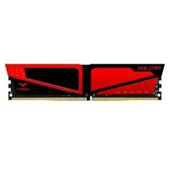 (CC Americanas) Memoria Team Group T-force Vulcan 8gb (1x8) 2666mhz Ddr4 Vermelho