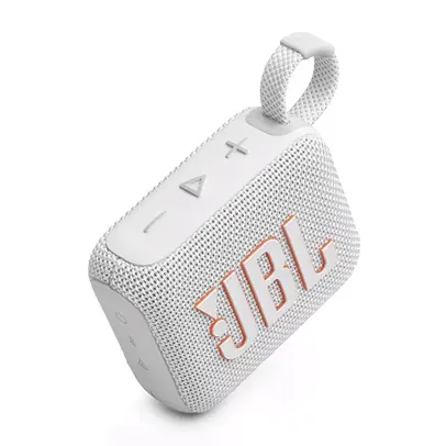 Caixa de Som Portátil JBL GO 4 com 4,2 W RMS, Bluetooth 5.3 e Resistência à Água IP67 - Branca 