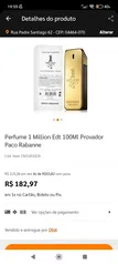 Perfume 1 Million Edt 100Ml Provador Paco Rabanne