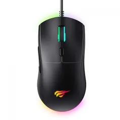 Mouse Gamer Havit MS1030, 3600DPI, USB, RGB, 6 Botões, Preto