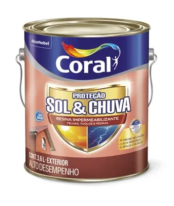 PROTEÇÃO SOL & CHUVA RESINA IMPERMEABILIZANTE INCOLOR 3,6L