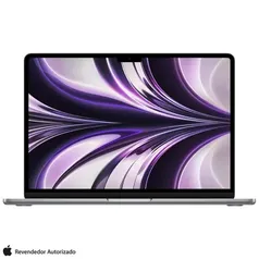 MacBook Air Apple 13", M2, CPU 8 Núcleos, GPU 10 Núcleos, 8GB RAM, SSD 512GB, Cinza Espacial - MLXX3BZ/A