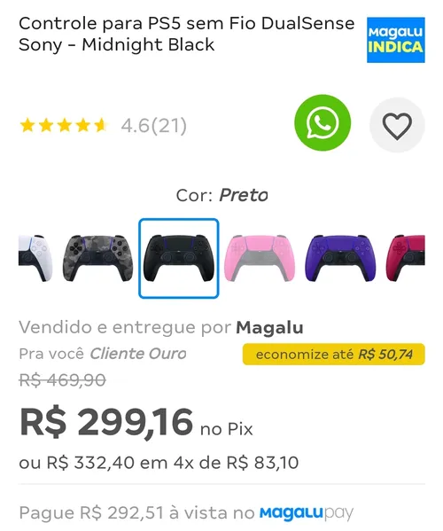 Imagem na descrição da promoção