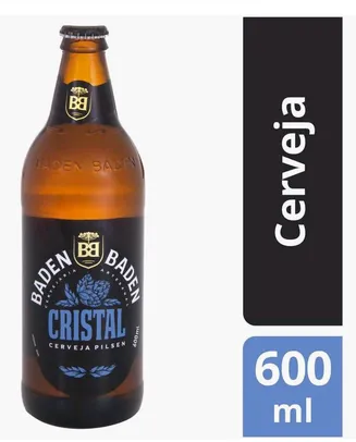 (APP + Cliente ouro + Cartão Magalu) Cerveja Baden Baden Cristal Pilsen - Garrafa 600ml | R$8