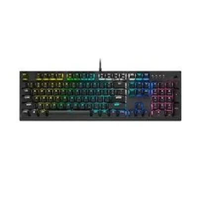 Teclado Mecânico Gamer Corsair K60 RGB Pro, Low Profile, Switch Cherry Mx Speed, US, USB Preto - CH-910D018-NA