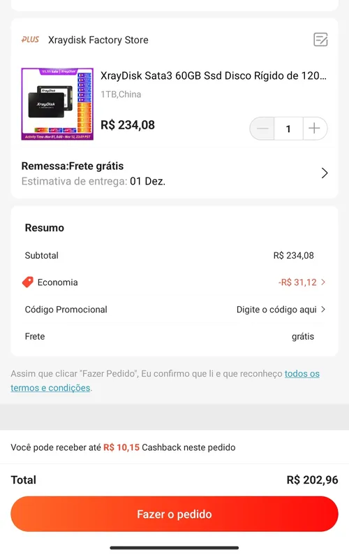 Imagem na descrição da promoção