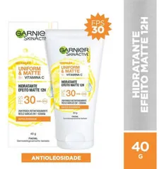 Hidratante Facial Efeito Matte Fps30 Garnier 40g - R$23