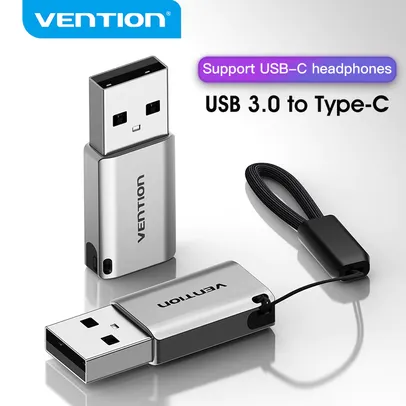 [Novos usuários] Adaptador Vention USB A 3.0 para Tipo C | R$7,74