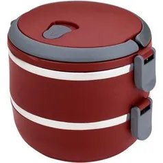 [1ª COMPRA] Marmita Lunch Box Vermelho - Euro Home