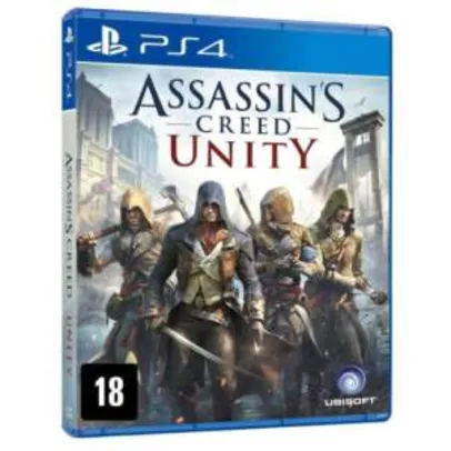 Game Assassins Creed Unity PS4 R$59,90 no boleto ou 70,47 dividido em até 10x
