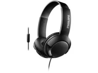 Fone de Ouvido Headphone Phillips Bass+ SHL3075BK/00 - com Microfone Preto | R$69