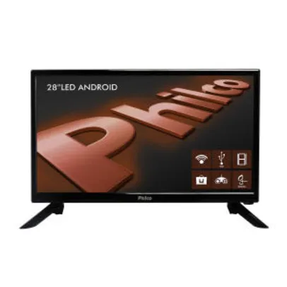 Smart TV Android LED 28" Philco PH28N91DSGWA HD R$ 541