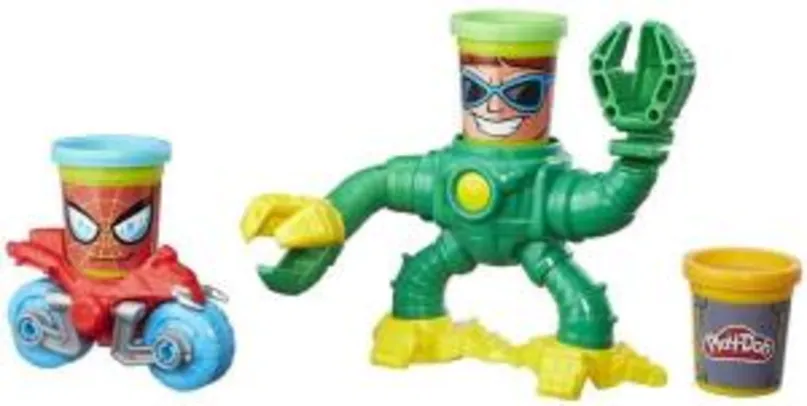 [Prime] Conjunto de Massinha Play-Doh Spiderman Vs Doc Ock 3 Potes Hasbro R$ 48