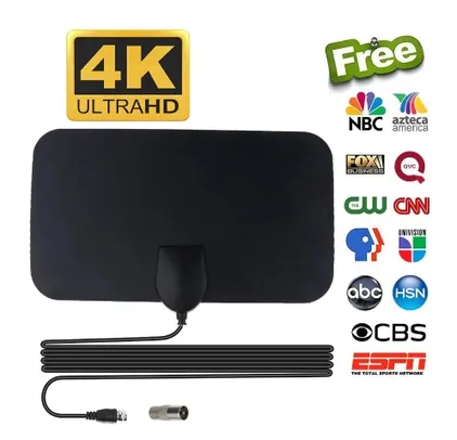 Antena HDTV com Impulsionador 