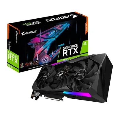 PLACA DE VIDEO GIGABYTE GEFORCE RTX 3070 AORUS MASTER [SEM LHR] | R$ 7200