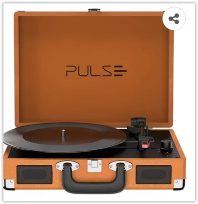 Vitrola Retrô Pulse Suitcase SP364 Bluetooth V2.1 | R$ 359