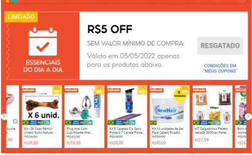 Imagem na descrição da promoção