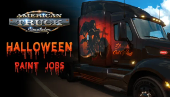 [Gleam] Halloween Paint Jobs Pack para o jogo American Truck Simulator - grátis (ativa na Steam)