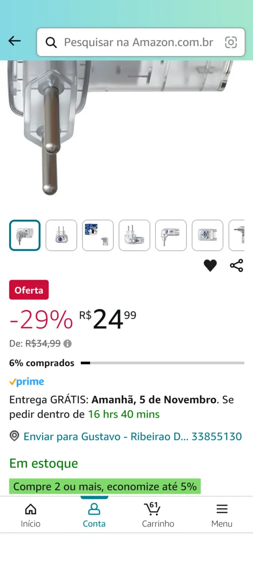 Imagem na descrição da promoção