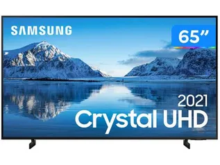 Smart TV 65” Crystal 4K Samsung 65AU8000 Wi-Fi - Bluetooth HDR Alexa Built in 3 HDMI 2 USB - TV 4K Ultra HD 