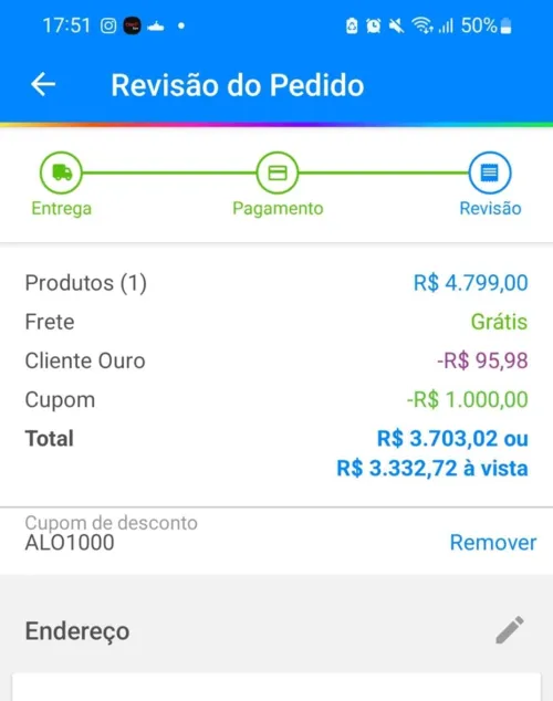 Imagem na descrição da promoção