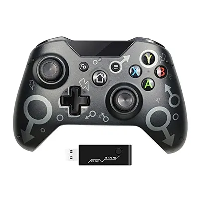 SZAMBIT Controle Sem Fio para Xbox One,Controlador de Jogos Sem Fio 2.4G com Dupla Vibração,Joystick