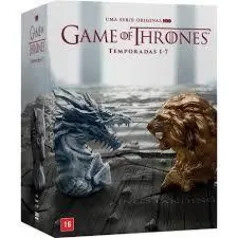 Box DVD game of thrones 1-7 R$199,99