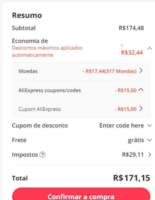 Imagem na descrição da promoção