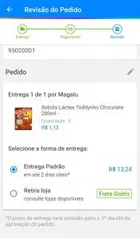 [APP + CLIENTE OURO] Toddynho Chocolate 200ml | R$ 1