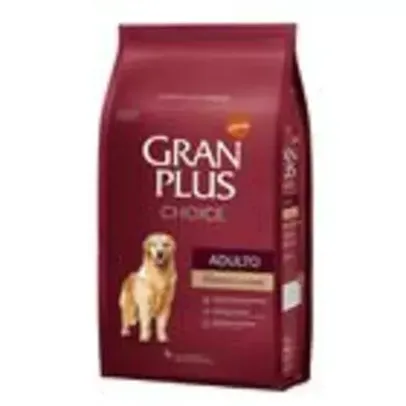 Ração Gran Plus Choice Para Cães Adultos Sabor Frango e Carne 10kg