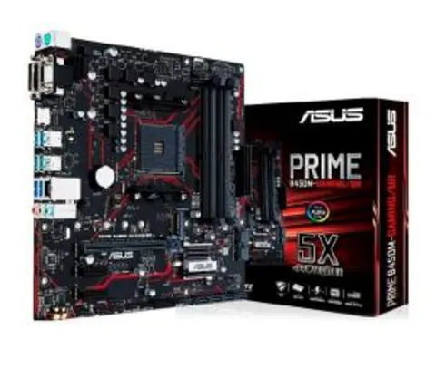 Placa mãe AM4 - Asus B450M Prime Gaming