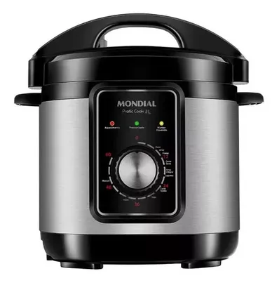 Panela De Pressão Elétrica Pratic Cook Pe-47-3l-i Mondial Frequência 60Hz 220V