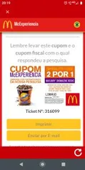 Compre 1 McFlurry Ovomaltine Rocks e ganhe outro de graça