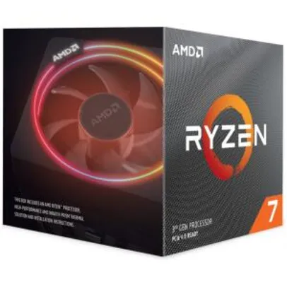 Processador AMD Ryzen 7 3700x 3.6GHz (4.4ghz Turbo) | R$1.599