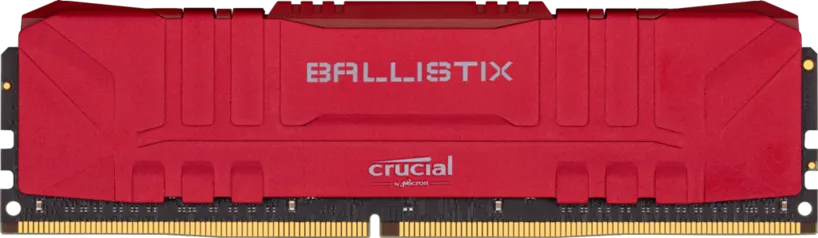 Memória Crucial Ballistix, 8GB, DDR4 3000MHz, CL15, Vermelha | R$249