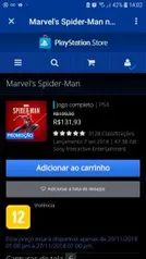 Jogo Marvel Spider Man | R$132