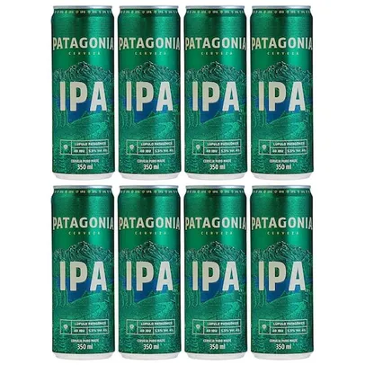 [VIP]Cerveja Patagonia IPA Lata Sleek 350ml - 8 Unidades