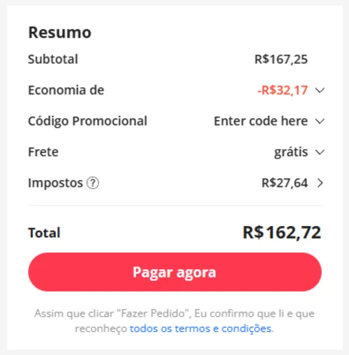 Imagem na descrição da promoção