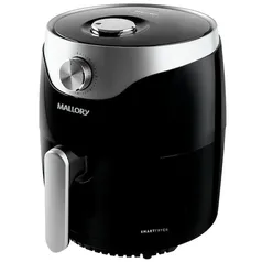 Fritadeira Elétrica Sem Óleo Air Fryer Mallory Smart Fryer 3L - Preta/Prata