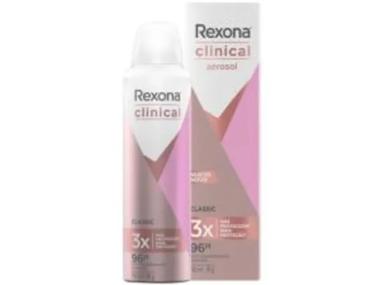 Desodorante Feminino Rexona Clinical Clean 150ml Aerosol Antitranspirante R$11