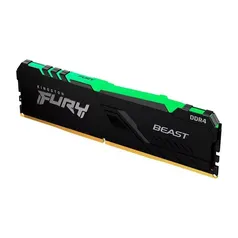 Memória Kingston Fury Beast, RGB, 16GB, 3200MHz, DDR4, CL16, Preto - KF432C16BBA/16