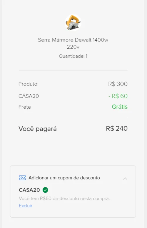 Imagem na descrição da promoção