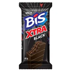 [6 UNIDADES + CUPOM] Chocolate Bis Xtra Black 45G Lacta