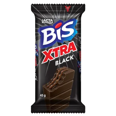 [6 UNIDADES + CUPOM] Chocolate Bis Xtra Black 45G Lacta