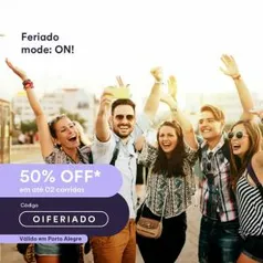 Cabify POA 50% off ATÉ R$ 10 em duas corridas